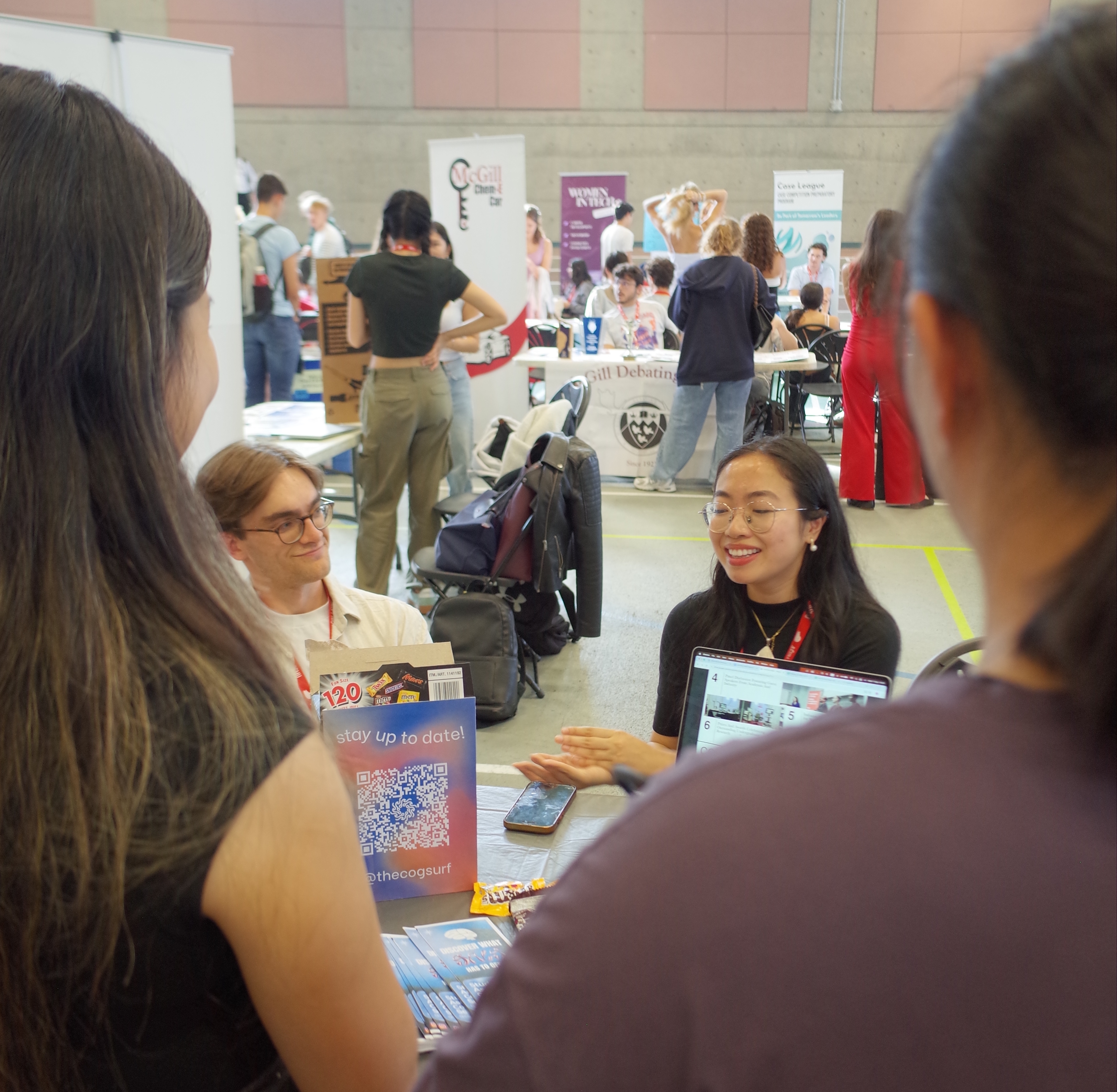 CogSURF representatives at Activites Night 2024